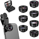 3in1 Fisheye Wide Angle Micro Camera Lens for IPhone  Redmi 3IN1 Zoom Fish Eye Len on Smartphone Lenses with Phone Clip