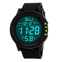 YIKAZE Men's LED Sports Watch with Waterproof Digital Display and Chronograph - Sporty Luxury Timepiece for Men  OurLum.com 1-Green  