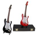 Wooden Musical Instruments Collection Decorative Ornaments Mini Electric Guitar Model Gifts