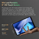 Oukitel RT3 Mini Rugged 8 Inch Tablet HD+ Android 12 with 5150mAh 4GB+64GB 16MP Camera Pad  ourlum.com   