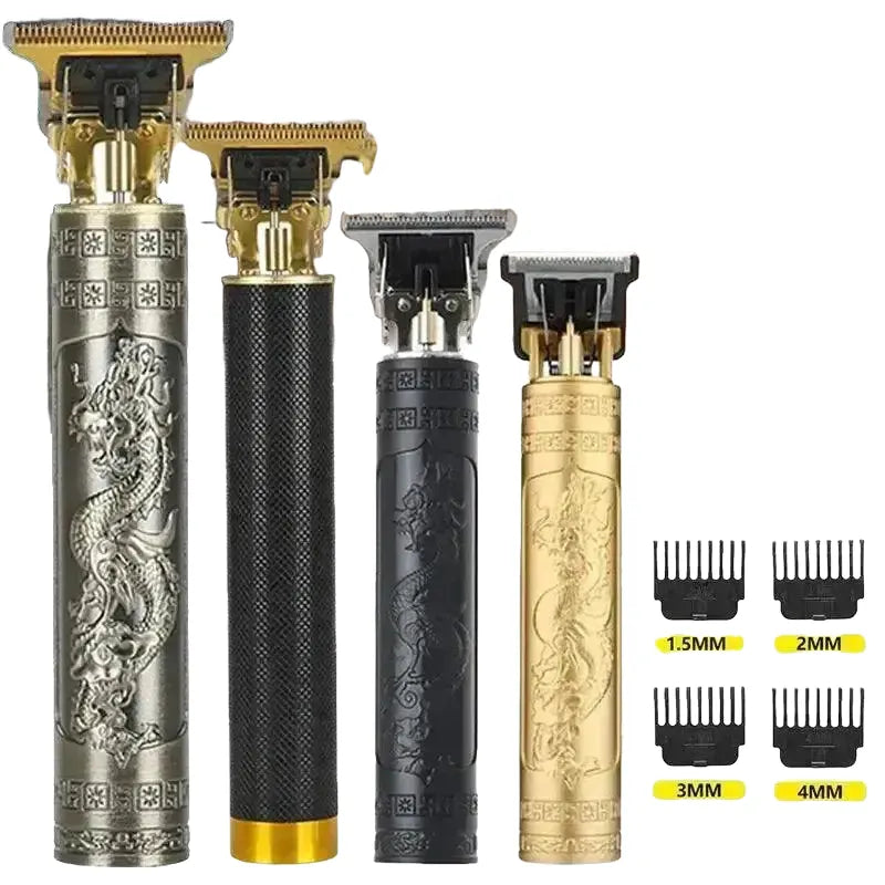 Rechargeable T9 USB Hair Clipper with Multiple Nozzles and Case ourlum.com