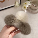 Crab Plush Fur Hair Clip: Trendy Accessory for Girls