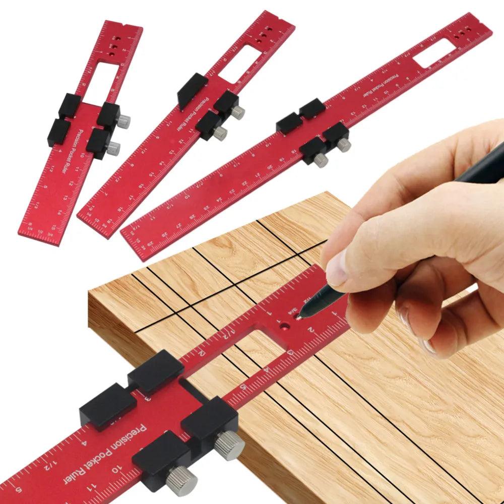 Woodworking Precision Ruler: Aluminum Layout Tool for Accurate Measurements  ourlum.com   