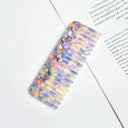 Wide Teeth Acetate Hair Combs Anti-static Massage Hair Brush Hairdressing Colorful Hairdress Salon Styling Traveling Accessories  ourlum.com NO.19 11.8x4.6cm  