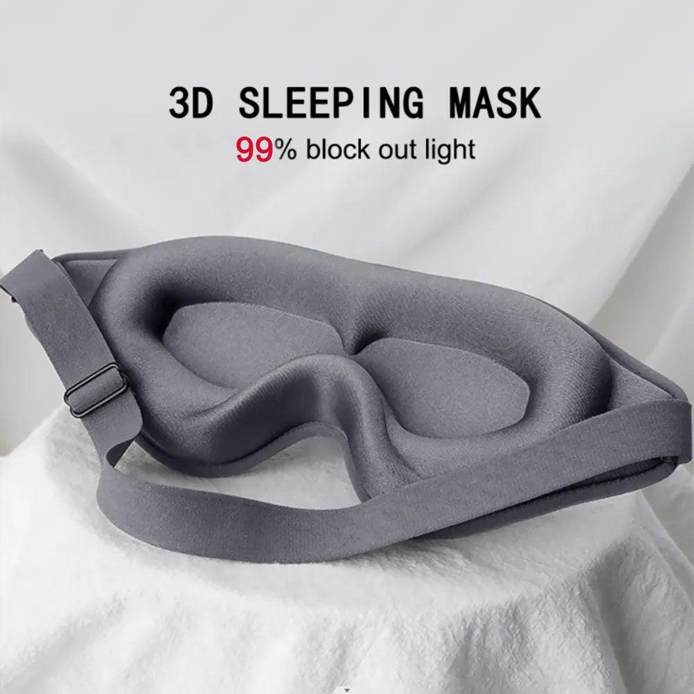 Ultimate Comfort 3D Memory Foam Sleep Mask - Complete Light Blocking Eye Cover  ourlum.com   