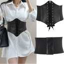 Women's High Waist Leather Corset Belt Slimming Shapewear