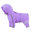 Reflective Waterproof Dog Raincoat for Small to Medium Breeds  ourlum.com Purple S 