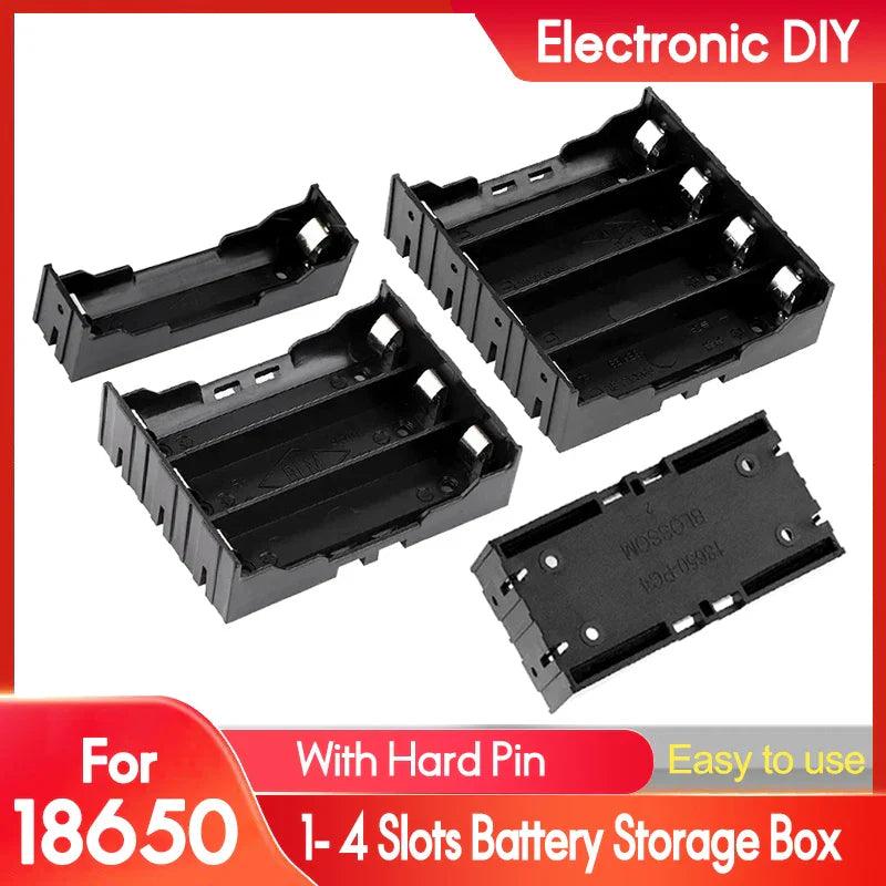 Upgrade ABS 18650 Power Bank Cases High quality DIY battery box hard case 1 2 3 4 Slot Container With Hard Pin Easy welding  ourlum.com   