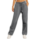 Women’s Drawstring Sweatpants Wide Straight Leg Casual Pants