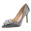 Bigtree Rhinestone Stiletto Heels Elegant Evening Shoes Pair