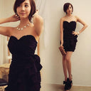 Elegant Black Tube Top Dress for Special Events