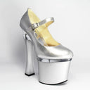 Sexy Roman Style Chunky Heel Wedding Shoes Youthful Elegance