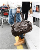 New Arrival Large Capacity Men's Business Trip Leather Backpack