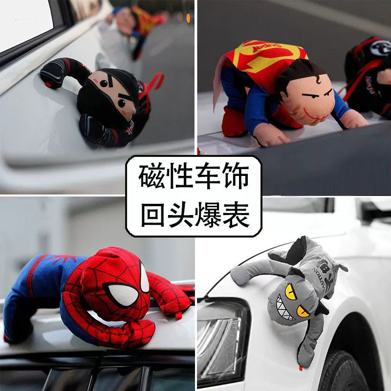 Car Exterior Ornament Car Roof Doll Decoration Unknown Creature Car Decorations Personality Doll Car Funny Exterior Decoration