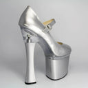 Sexy Roman Style Chunky Heel Wedding Shoes Youthful Elegance