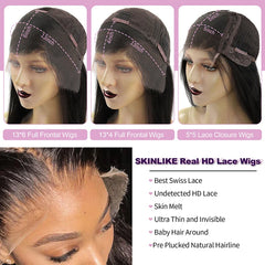 Premium Water Wave HD Lace Frontal Wig - 250% Density Human Hair Closure for Effortless Style and Comfort