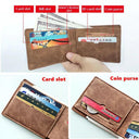 Leather Wallet: Stylish Men's Coin Purse with Minimalist Design