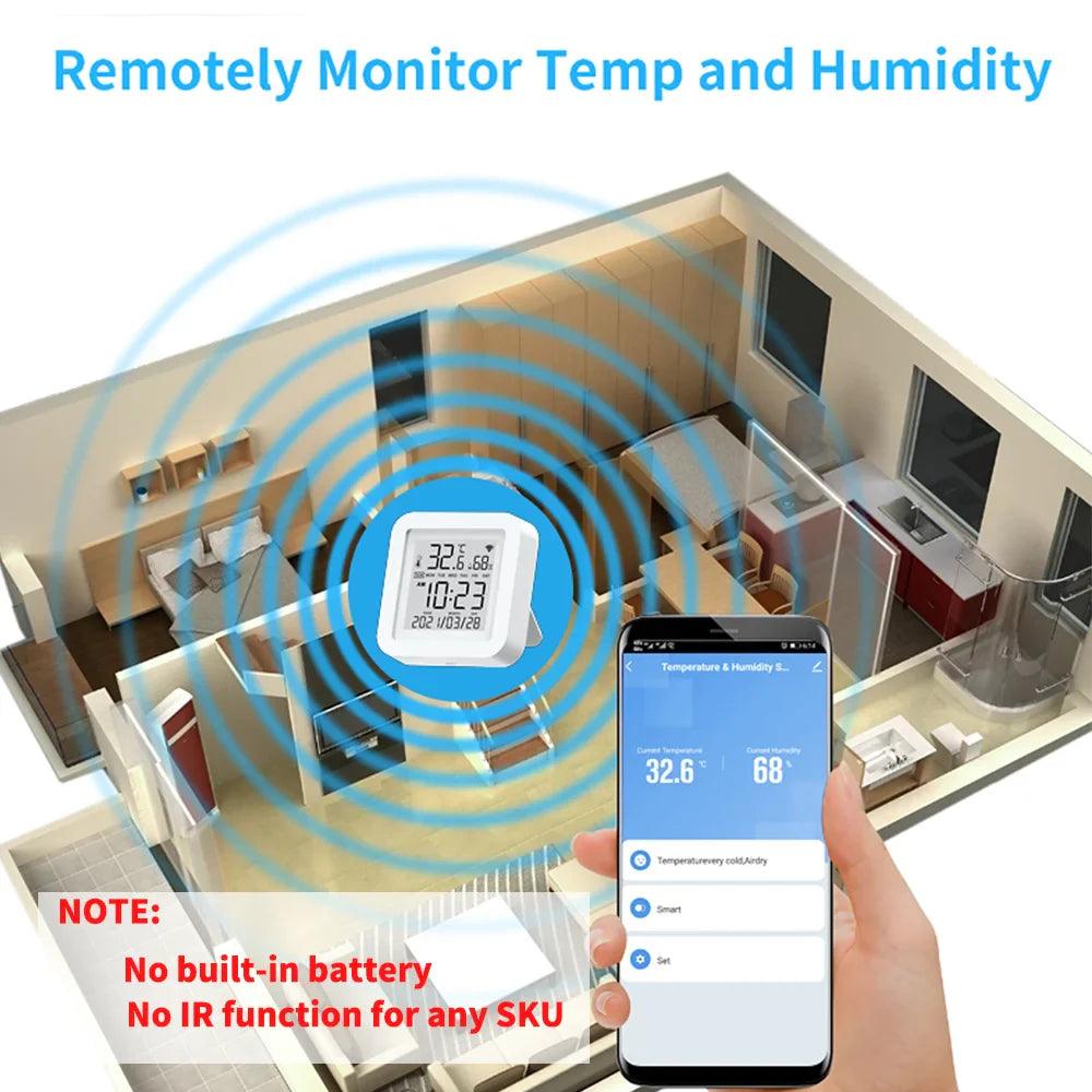 SmartLife WiFi Hygrometer for Smart Home: Alexa Temperature & Humidity Sensor  ourlum.com   