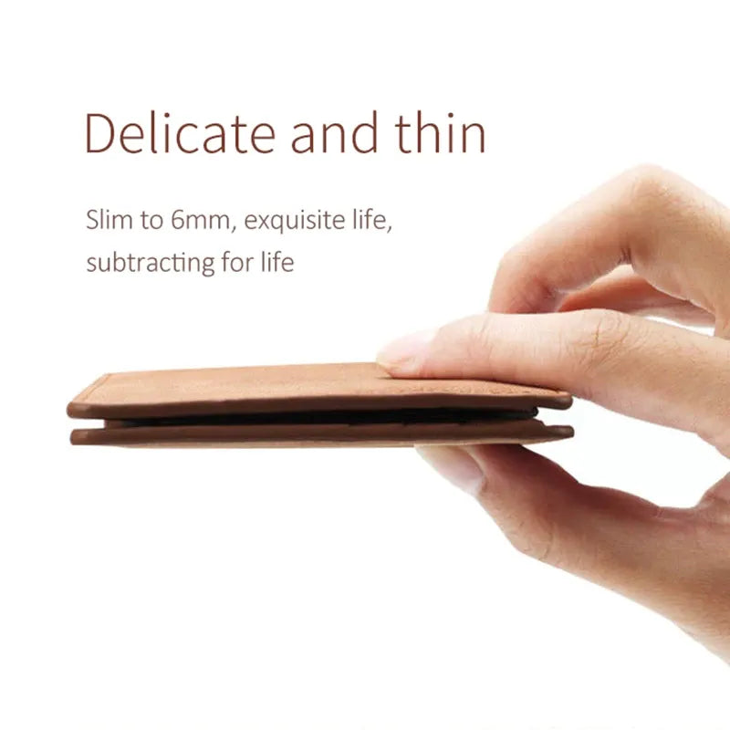 Leather Wallet: Stylish Men's Coin Purse with Minimalist Design  ourlum.com   