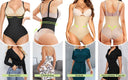 High-Waist Thong Bodysuit Shapewear for Tummy Control and Curves