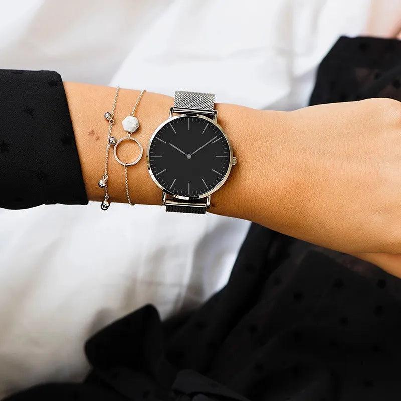 Elegant Rose Gold Women's Quartz Steel Watch - Stylish Ladies' Timepiece  ourlum.com   