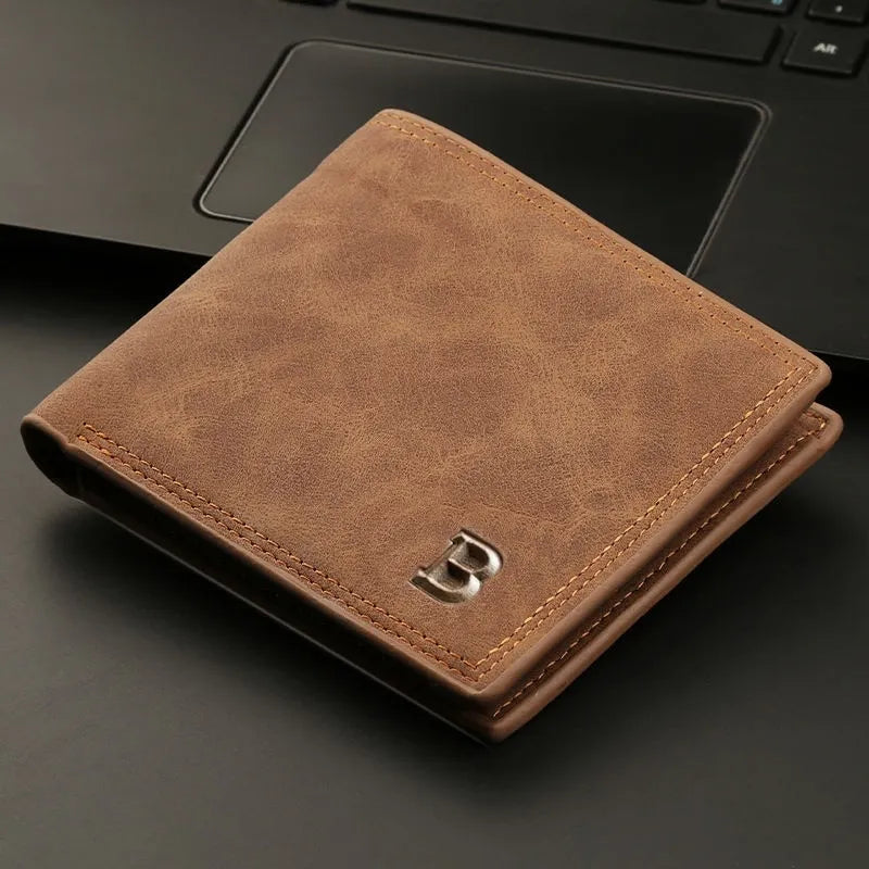 Leather Wallet: Stylish Men's Coin Purse with Minimalist Design  ourlum.com   