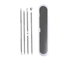 Professional Stainless Steel Blackhead Extractor Kit - Effective Solution for Clear Skin and Pore Cleansing  ourlum.com 4pcs  