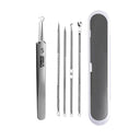 Professional Stainless Steel Blackhead Extractor Kit - Effective Solution for Clear Skin and Pore Cleansing  ourlum.com Hook and 4PCS  