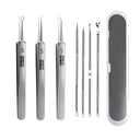 Professional Stainless Steel Blackhead Extractor Kit - Effective Solution for Clear Skin and Pore Cleansing  ourlum.com 7pcs  