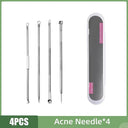 Flawless Skin Blackhead Removal Tool Set for Clear Complexion  ourlum.com 4PCS Sliver Set  