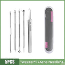 Flawless Skin Blackhead Removal Tool Set for Clear Complexion  ourlum.com 5PCS Sliver Set 2  