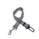 Dog Car Safety Harness with Reflective Nylon Cushioning and Elasticity for Secure Travel  ourlum.com A-gray  