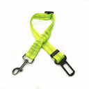 Dog Car Safety Harness with Reflective Nylon Cushioning and Elasticity for Secure Travel  ourlum.com A-green  