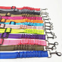 Dog Car Safety Harness with Reflective Nylon Cushioning and Elasticity for Secure Travel  ourlum.com   