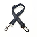 Dog Car Safety Harness with Reflective Nylon Cushioning and Elasticity for Secure Travel  ourlum.com A-black  