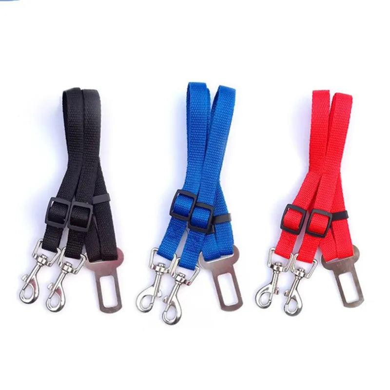 Dual Dog Car Seat Belt with Adjustable Double Head Leash for Enhanced Pet Safety  ourlum.com   