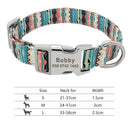 Personalized Adjustable Nylon Pet Collar with Engraved Name Buckle - Ideal for Small to Large Pets  ourlum.com 217H-2 S 