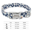 Personalized Adjustable Nylon Pet Collar with Engraved Name Buckle - Ideal for Small to Large Pets  ourlum.com 217H-5 S 