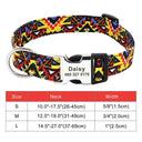 Personalized Adjustable Nylon Pet Collar with Engraved Name Buckle - Ideal for Small to Large Pets  ourlum.com 030 Yellow S 