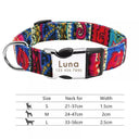 Personalized Adjustable Nylon Pet Collar with Engraved Name Buckle - Ideal for Small to Large Pets  ourlum.com 013-Rose S 