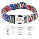 Personalized Adjustable Nylon Pet Collar with Engraved Name Buckle - Ideal for Small to Large Pets  ourlum.com 019-DBlue S 