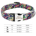 Personalized Adjustable Nylon Pet Collar with Engraved Name Buckle - Ideal for Small to Large Pets  ourlum.com 019-Purple S 