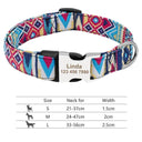 Personalized Adjustable Nylon Pet Collar with Engraved Name Buckle - Ideal for Small to Large Pets  ourlum.com 019-LBlue S 