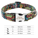 Personalized Adjustable Nylon Pet Collar with Engraved Name Buckle - Ideal for Small to Large Pets  ourlum.com 019-RedGreen S 