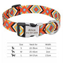 Personalized Adjustable Nylon Pet Collar with Engraved Name Buckle - Ideal for Small to Large Pets  ourlum.com 147-Orange S 