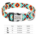 Personalized Adjustable Nylon Pet Collar with Engraved Name Buckle - Ideal for Small to Large Pets  ourlum.com 147-Green S 