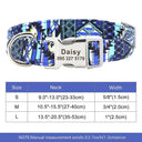 Personalized Adjustable Nylon Pet Collar with Engraved Name Buckle - Ideal for Small to Large Pets  ourlum.com 337 Blue S 