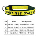 Personalized Embroidered Nylon Dog Collar for Medium to Large Breeds  ourlum.com Color A15 XS 