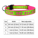 Personalized Embroidered Nylon Dog Collar for Medium to Large Breeds  ourlum.com Color A16 XS 