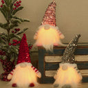 Whimsical 30cm LED Christmas Gnome Doll Elf for Festive Home Decor and Gifts  ourlum.com   